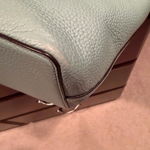 Kate Spade Harlow Soft Teal Leather Tote - Picture 11 of 13